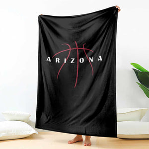 Arizona Fan Basketball Grooves Graphic AZ State Throw Blanket TS11 Print Your Wear