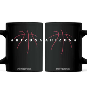 Arizona Fan Basketball Grooves Graphic AZ State Coffee Mug TS11 Black Print Your Wear