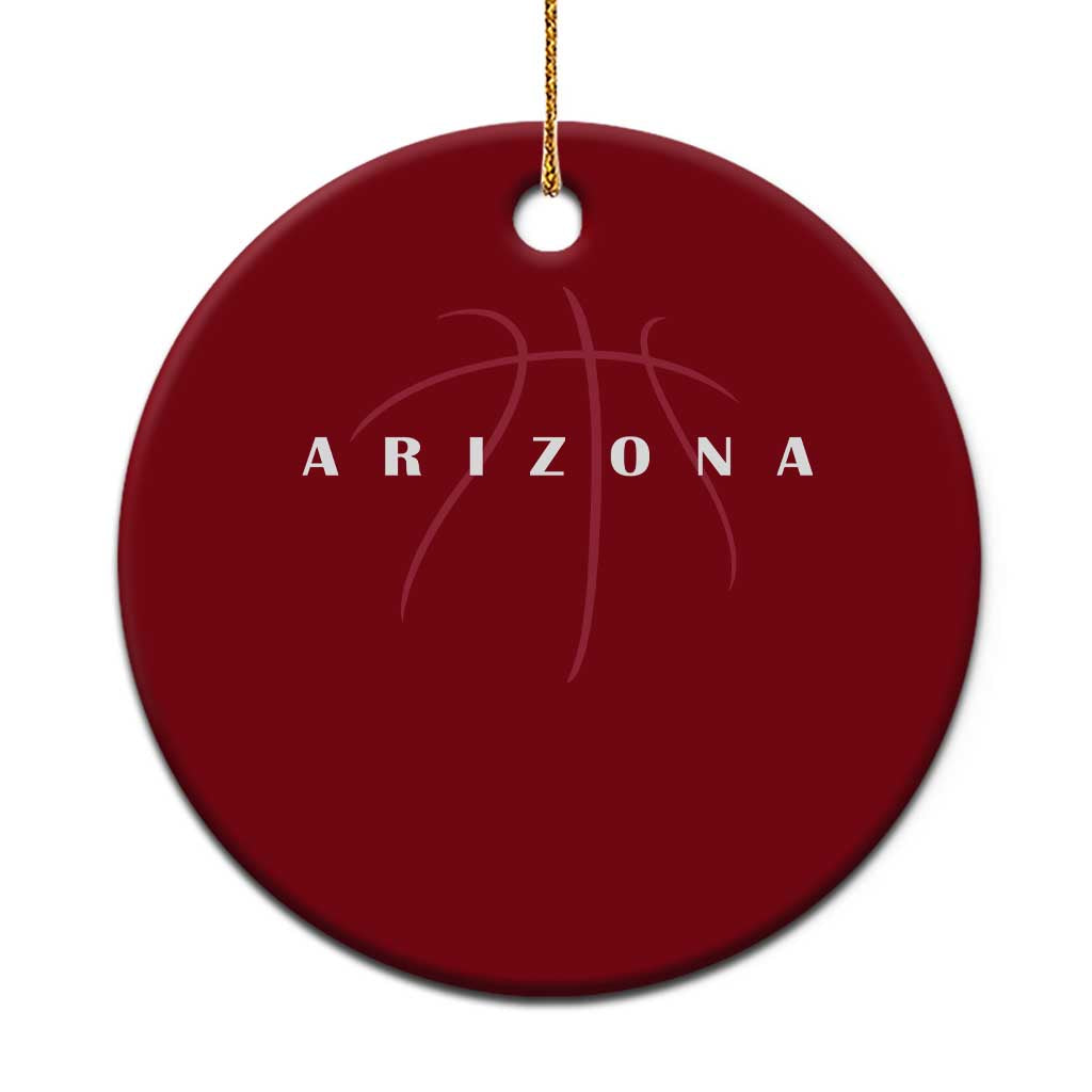 Arizona Fan Basketball Grooves Graphic AZ State Ceramic Ornament TS11 1pc Red Print Your Wear