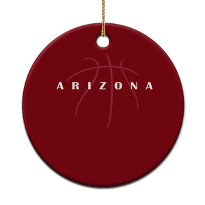 Arizona Fan Basketball Grooves Graphic AZ State Ceramic Ornament TS11 1pc Red Print Your Wear