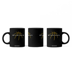 Michigan Fan Basketball Grooves Graphic MI State Coffee Mug TS11 Print Your Wear