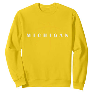 Michigan Fan Basketball Grooves Graphic MI State Sweatshirt TS11 Daisy Print Your Wear