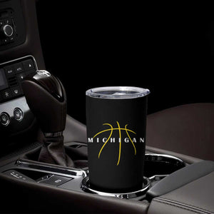 Michigan Fan Basketball Grooves Graphic MI State Tumbler Cup TS11 Print Your Wear