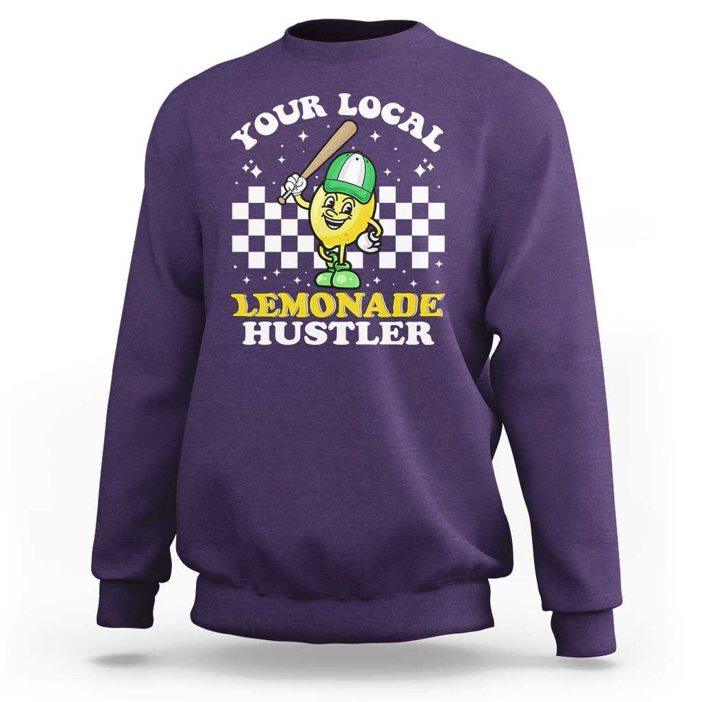 Funny Stand Boss Ceo Sweatshirt Your Local Lemonade Hustler TS11 Purple Print Your Wear
