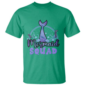 Mermaid Squad T Shirt Birthday Party Girl B-Day Ocean TS11 Irish Green Print Your Wear