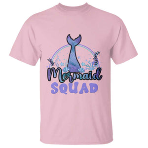 Mermaid Squad T Shirt Birthday Party Girl B-Day Ocean TS11 Light Pink Print Your Wear