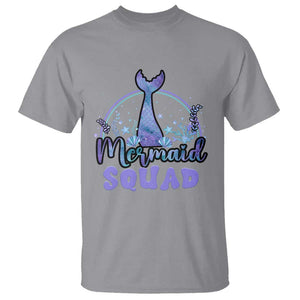 Mermaid Squad T Shirt Birthday Party Girl B-Day Ocean TS11 Sport Gray Print Your Wear