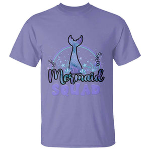 Mermaid Squad T Shirt Birthday Party Girl B-Day Ocean TS11 Violet Print Your Wear