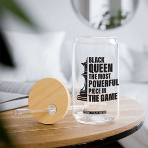 Chess Lover Glass Can Black Queen The Most Powerful Piece In The Game Checkmate TS11 Print Your Wear