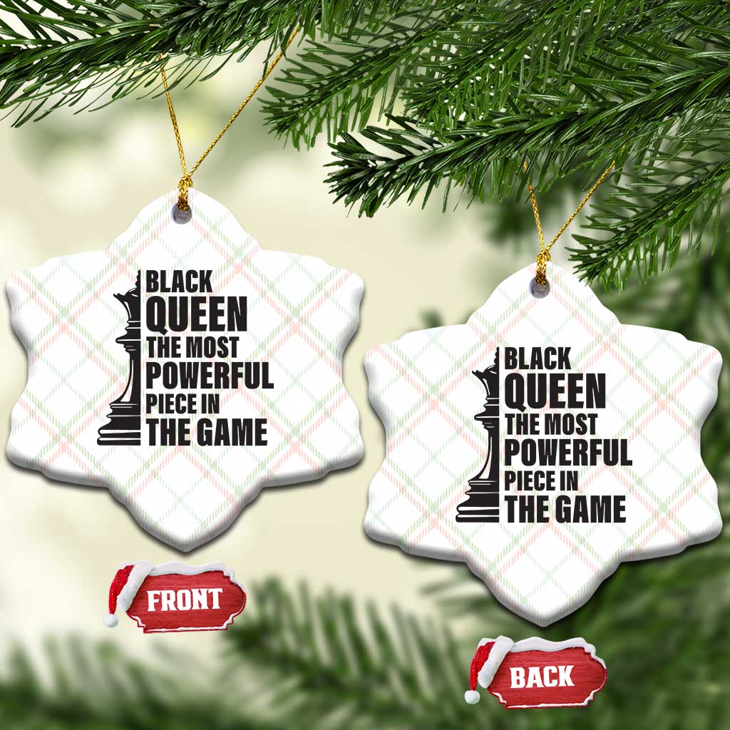 Chess Lover Ceramic Ornament Black Queen The Most Powerful Piece In The Game Checkmate TS11 Print Your Wear