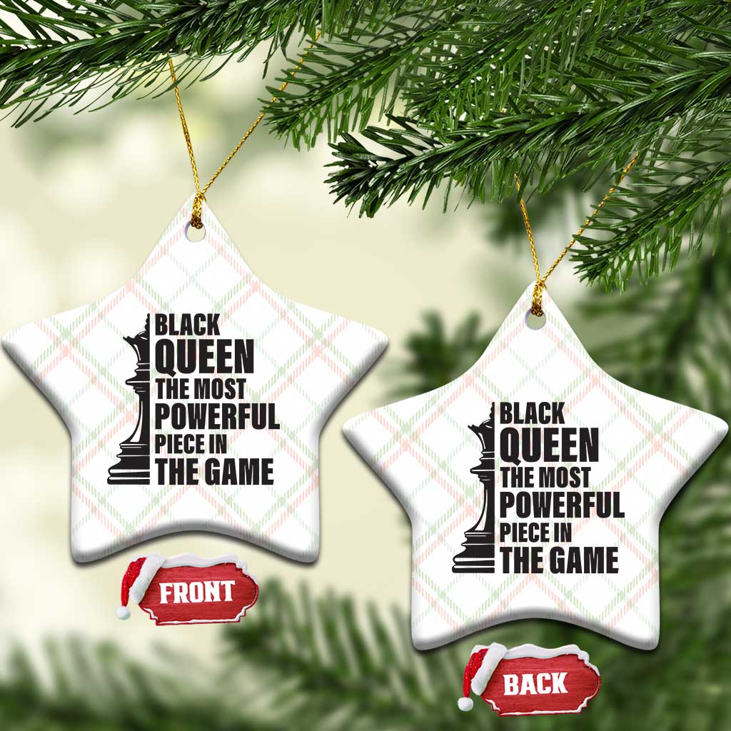 Chess Lover Ceramic Ornament Black Queen The Most Powerful Piece In The Game Checkmate TS11 Print Your Wear