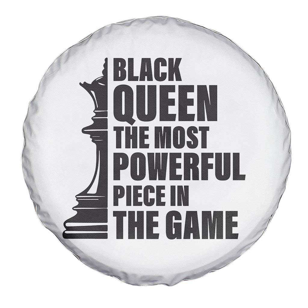Chess Lover Spare Tire Cover Black Queen The Most Powerful Piece In The Game Checkmate TS11 Print Your Wear