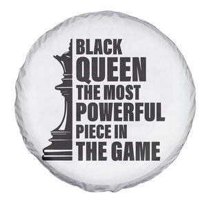 Chess Lover Spare Tire Cover Black Queen The Most Powerful Piece In The Game Checkmate TS11 Print Your Wear