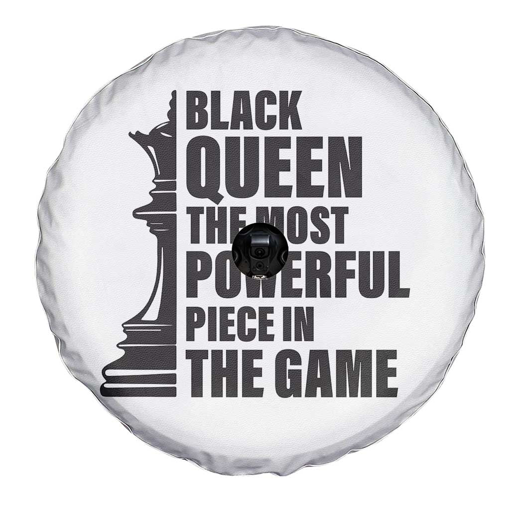 Chess Lover Spare Tire Cover Black Queen The Most Powerful Piece In The Game Checkmate TS11 Print Your Wear