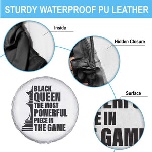 Chess Lover Spare Tire Cover Black Queen The Most Powerful Piece In The Game Checkmate TS11 Print Your Wear