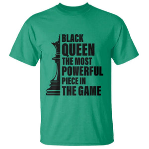 Chess Lover T Shirt Black Queen The Most Powerful Piece In The Game Checkmate TS11 Irish Green Print Your Wear