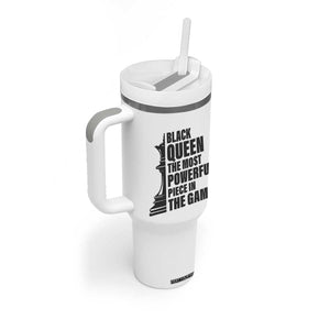 Chess Lover Tumbler With Handle Black Queen The Most Powerful Piece In The Game Checkmate TS11 Print Your Wear