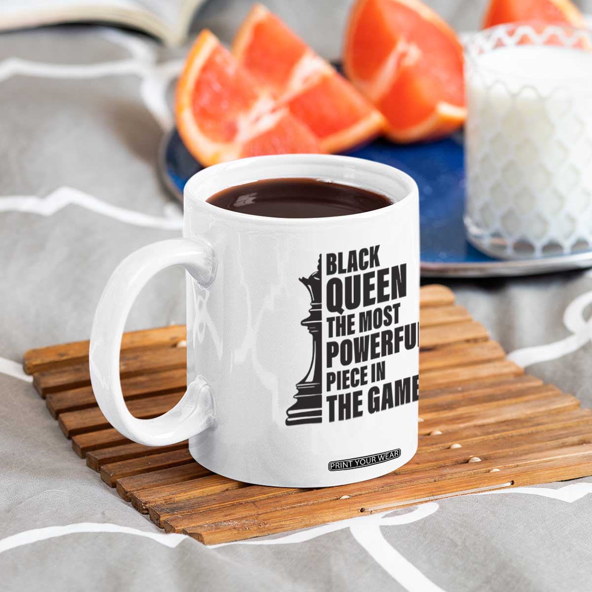 Chess Lover Coffee Mug Black Queen The Most Powerful Piece In The Game Checkmate TS11 Print Your Wear