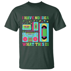 Funny 70s 80s T Shirt I Have No Idea What This Is Retro Vintage 90s Outfit TS11 Dark Forest Green Print Your Wear