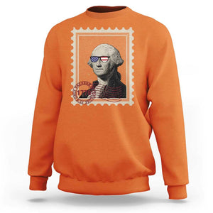 Funny 4th Of July Sweatshirt It's Only Treason If You Lose American Flag TS11 Orange Print Your Wear