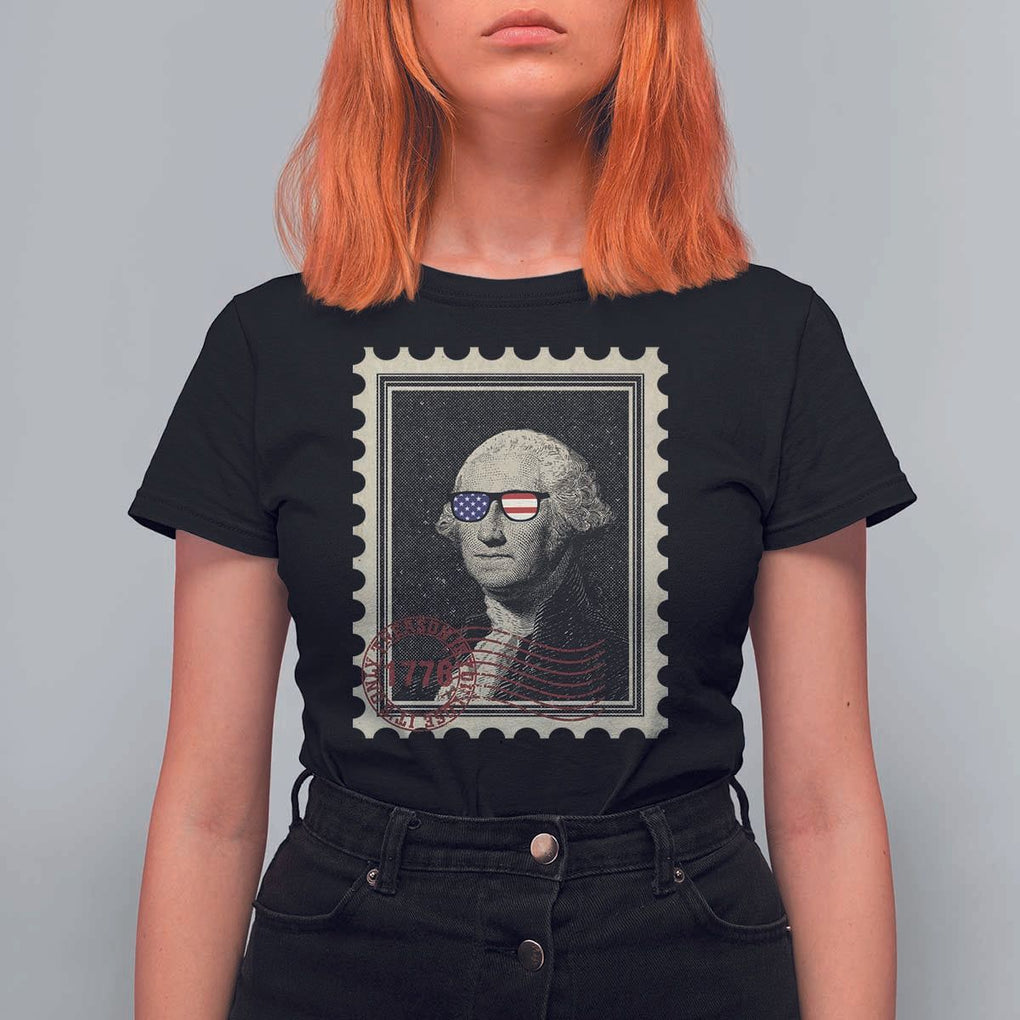 Funny 4th Of July T Shirt For Women It's Only Treason If You Lose American Flag TS11 Black Print Your Wear