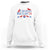 Childless Dog Lady '24 Sweatshirt Patriotic 2024 Election Vote Paw TS11 White Print Your Wear