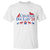 Childless Dog Lady '24 T Shirt Patriotic 2024 Election Vote Paw TS11 White Print Your Wear