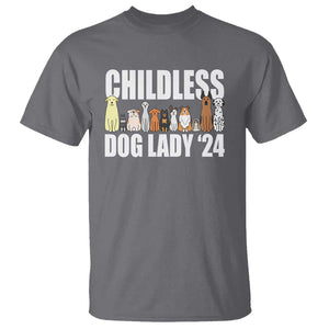 Childless Dog Lady 24 T Shirt Harris For President Puppy TS11 Charcoal Print Your Wear