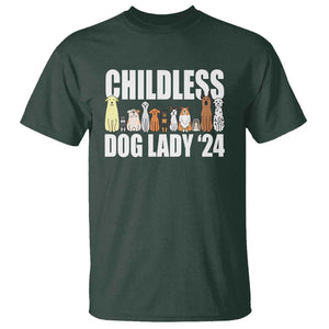 Childless Dog Lady 24 T Shirt Harris For President Puppy TS11 Dark Forest Green Print Your Wear