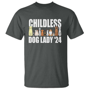 Childless Dog Lady 24 T Shirt Harris For President Puppy TS11 Dark Heather Print Your Wear