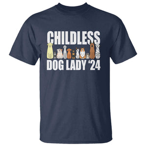 Childless Dog Lady 24 T Shirt Harris For President Puppy TS11 Navy Print Your Wear