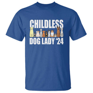 Childless Dog Lady 24 T Shirt Harris For President Puppy TS11 Royal Blue Print Your Wear