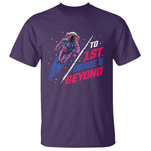 Back To School Space T Shirt To First Grade And Beyond Astronaut TS11 Purple Print Your Wear