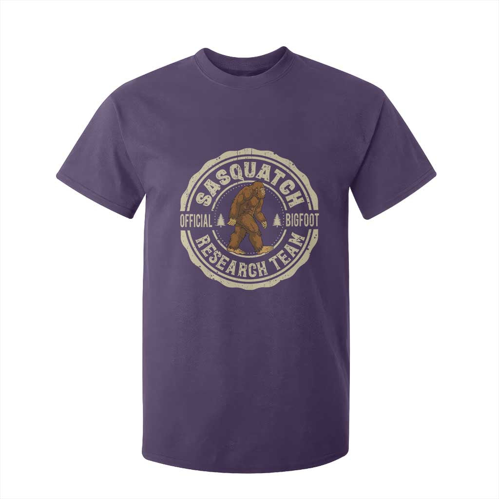 Funny Bigfoot Research Team T Shirt For Kid Retro Official Sasquatch Forest Stroll TS11 Purple Print Your Wear