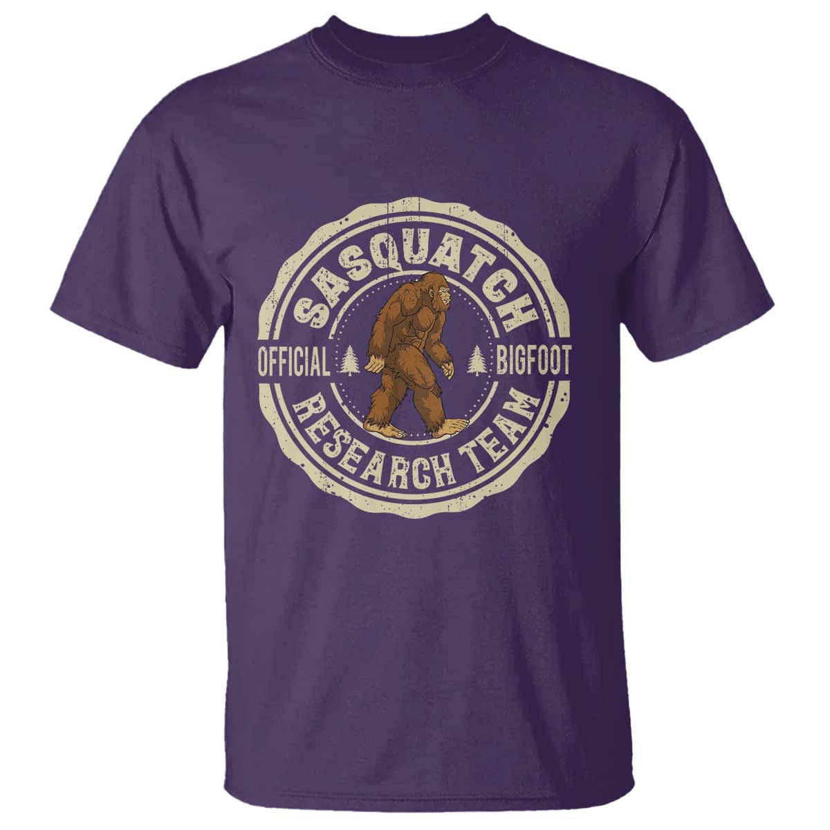 Funny Bigfoot Research Team T Shirt Retro Official Sasquatch Forest Stroll TS11 Purple Print Your Wear