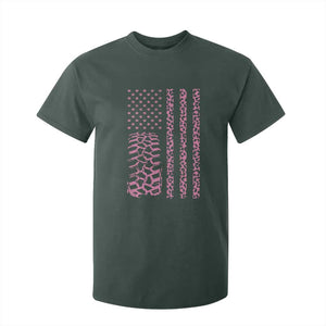Off Road Car Wheel Pink Leopard Print American Flag T Shirt For Kid TS11 Dark Forest Green Print Your Wear