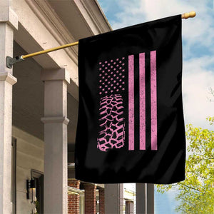 Off Road Car Wheel Vintage Pink American Flag Garden Flag TS11 Print Your Wear