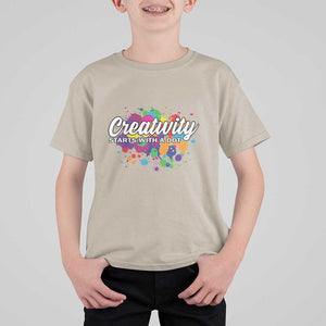 Happy Dot Day T Shirt For Kid Creativity Starts With A Dot Colorful Dots Watercolor TS11 Sand Print Your Wear