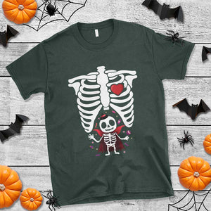 Pregnancy Announcement T Shirt Halloween Vampire Skeleton Monster Baby Pregnant Candy TS11 Dark Forest Green Print Your Wear