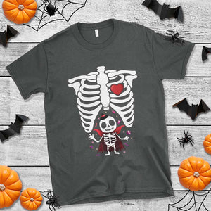 Pregnancy Announcement T Shirt Halloween Vampire Skeleton Monster Baby Pregnant Candy TS11 Dark Heather Print Your Wear