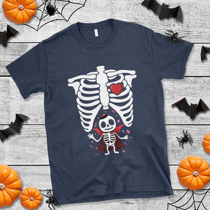 Pregnancy Announcement T Shirt Halloween Vampire Skeleton Monster Baby Pregnant Candy TS11 Navy Print Your Wear