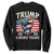 Trump Supporter Sweatshirt Trump 2024 Four More Years American Flag Hand Fist TS11 Black Print Your Wear