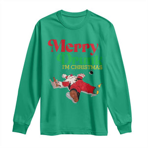 Funny Christmas Beers Long Sleeve Shirt Merry Drunk I'm Christmas Santa TS11 Irish Green Print Your Wear