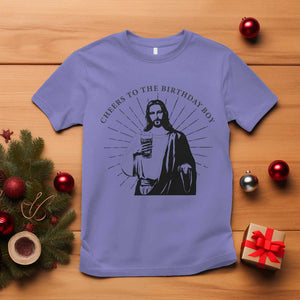 Funny Cheers To The Birthday Boy T Shirt Christmas Christian Faith TS11 Violet Print Your Wear