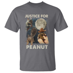 Justice For Peanut The Squirrel 2024 Moon T Shirt TS11 Charcoal Print Your Wear