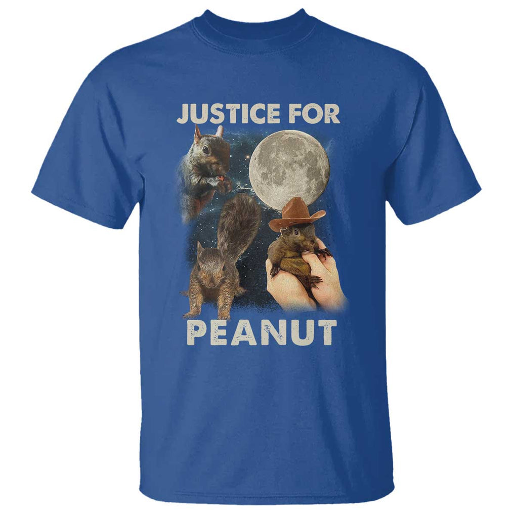 Justice For Peanut The Squirrel 2024 Moon T Shirt TS11 Royal Blue Print Your Wear