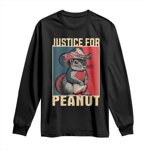 Justice For Peanut The Squirrel 2024 Long Sleeve Shirt TS11 Black Print Your Wear