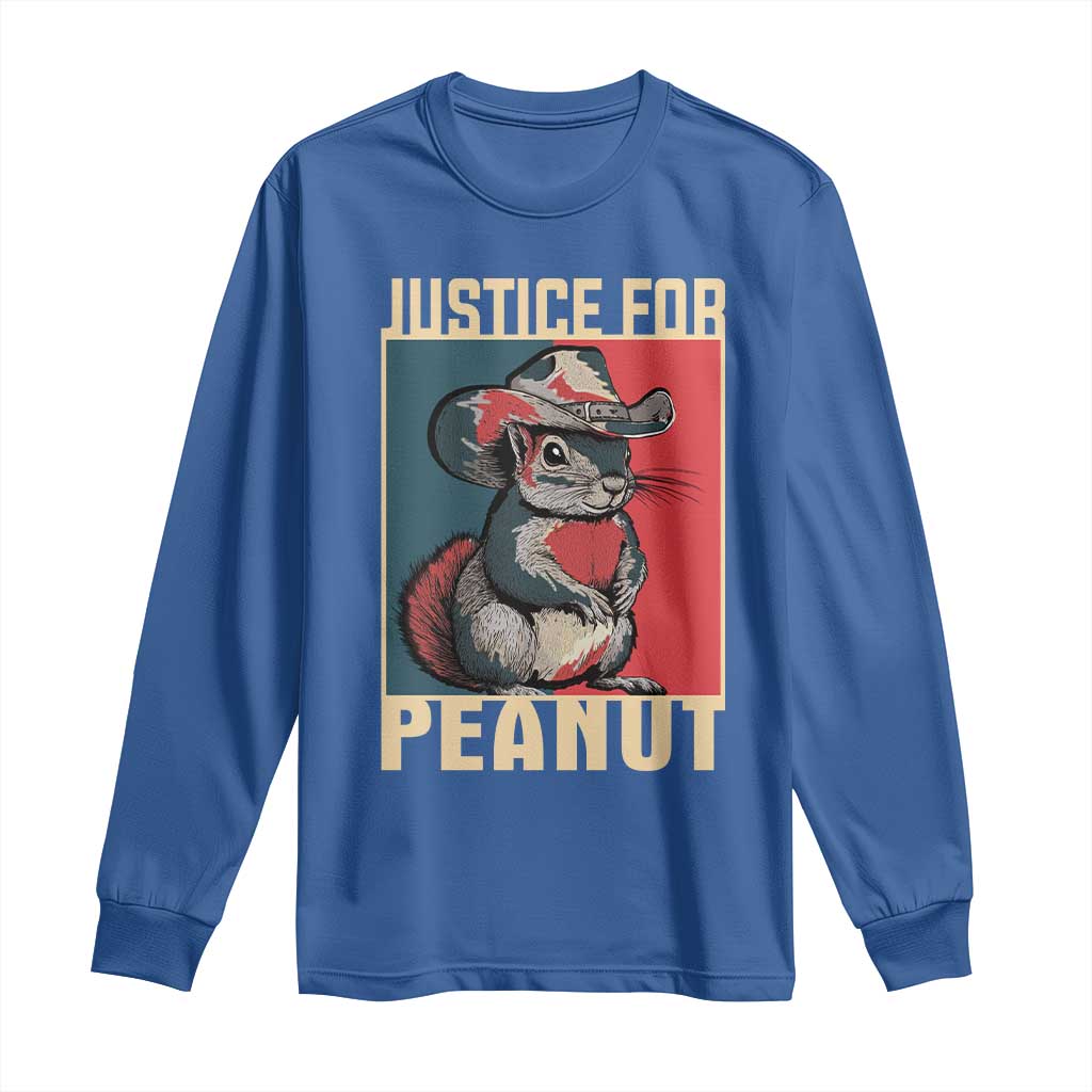 Justice For Peanut The Squirrel 2024 Long Sleeve Shirt TS11 Royal Blue Print Your Wear