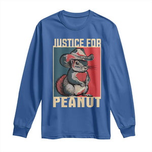 Justice For Peanut The Squirrel 2024 Long Sleeve Shirt TS11 Royal Blue Print Your Wear