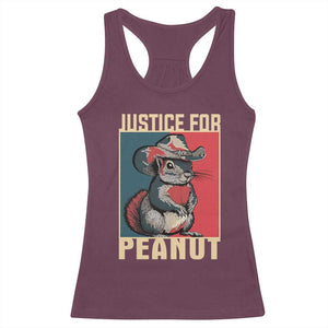 Justice For Peanut The Squirrel 2024 Racerback Tank Top TS11 Maroon Print Your Wear